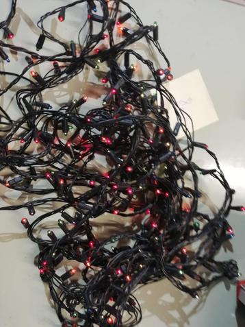 * Kerstverlichting: slinger van 260 gekleurde mini-lampjes, Ophalen of Verzenden, Gebruikt