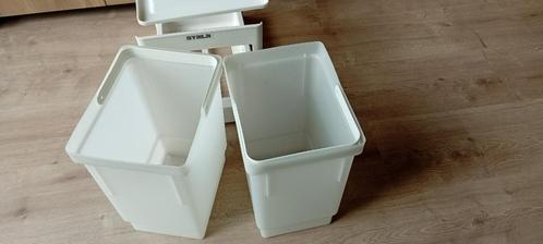 Inbouwafvalemmer Stala EKO  – Wit, 2 emmers, Doe-het-zelf en Bouw, Sanitair, Nieuw, Overige typen, Ophalen