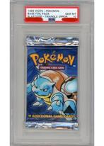 Pokémon Base Black Triangle Error Booster Blastoise PSA 10, Ophalen of Verzenden, Nieuw, Booster, Foil