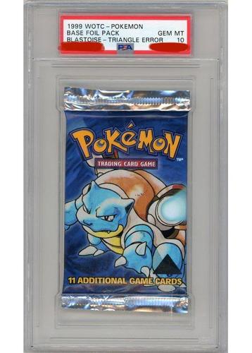 Booster d'erreur Pokémon Base Black Triangle BlastoisePSA10, Enlèvement ou Envoi, Neuf, Booster, Foil