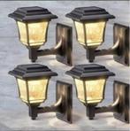 Lot de 4 lampes solaires murales – Neuves, Ophalen of Verzenden, Nieuw