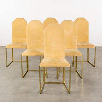 Set eetkamerstoelen van Belgo Chrom beschikbaar voor biedingen