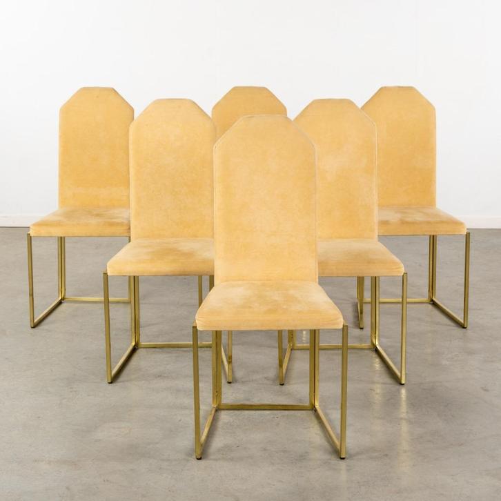 Set eetkamerstoelen van Belgo Chrom, Antiek en Kunst, Antiek | Meubels | Stoelen en Sofa's, Ophalen of Verzenden