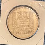 France 20 Francs « Turin » 1938 Argent, Timbres & Monnaies, Monnaies | Europe | Monnaies non-euro