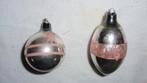 oude glazen kerstbal Ajeko met roze kleur, Ophalen of Verzenden, Gebruikt