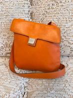 Sac bandoulière DELVAUX Deux cuir orange, Bijoux, Sacs & Beauté, Enlèvement ou Envoi, Comme neuf, Orange, Cuir