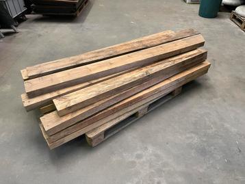 18 x Houten balken 200cm te koop! beschikbaar voor biedingen