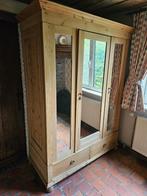 Mooie houten kast met spiegel., Ophalen of Verzenden