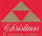 oud bieretiket België Christmas Goossens Vrasene, Verzamelen, Verzenden, Gebruikt, Overige typen, Overige merken