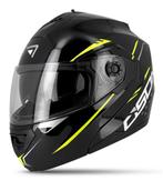 Modulaire motorhelm mat zwart geel verkoopprijs 65 euro, Motoren, Ophalen of Verzenden, Nieuw met kaartje, M, Dames