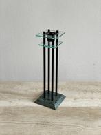 Vintage kandelaar glas en marmer, Overige materialen, Ophalen of Verzenden, Zo goed als nieuw, Kandelaar