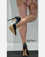 Lot 2 chaussettes à talons cubains NYLONZ COFFEE, taille M, Enlèvement ou Envoi, Neuf, Taille 39 à 42, Brun