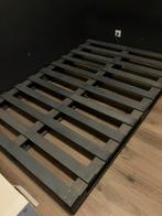 Bedframe massief grenen grijs 140x200, Gris, Queen size, Enlèvement, 200 cm