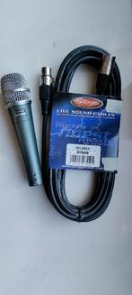 microfoon + statief + XLR kabel 6m, Muziek en Instrumenten, Ophalen, Zo goed als nieuw