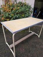 Vintage industrieel schoolbank/bureau, Antiek en Kunst, Ophalen