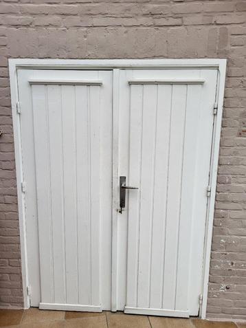 houten dubbele deur