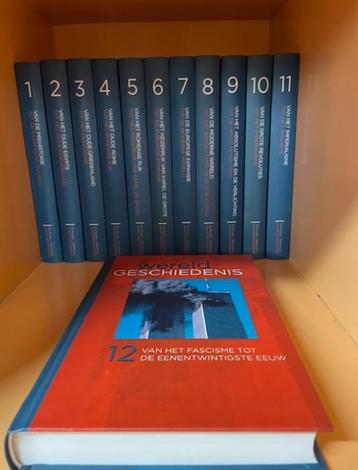 12 Boeken wereldgeschiedenis (uitgever De Morgen 2008) beschikbaar voor biedingen
