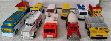 Lot Matchbox : trucks, bestelwagens - 11 stuks beschikbaar voor biedingen