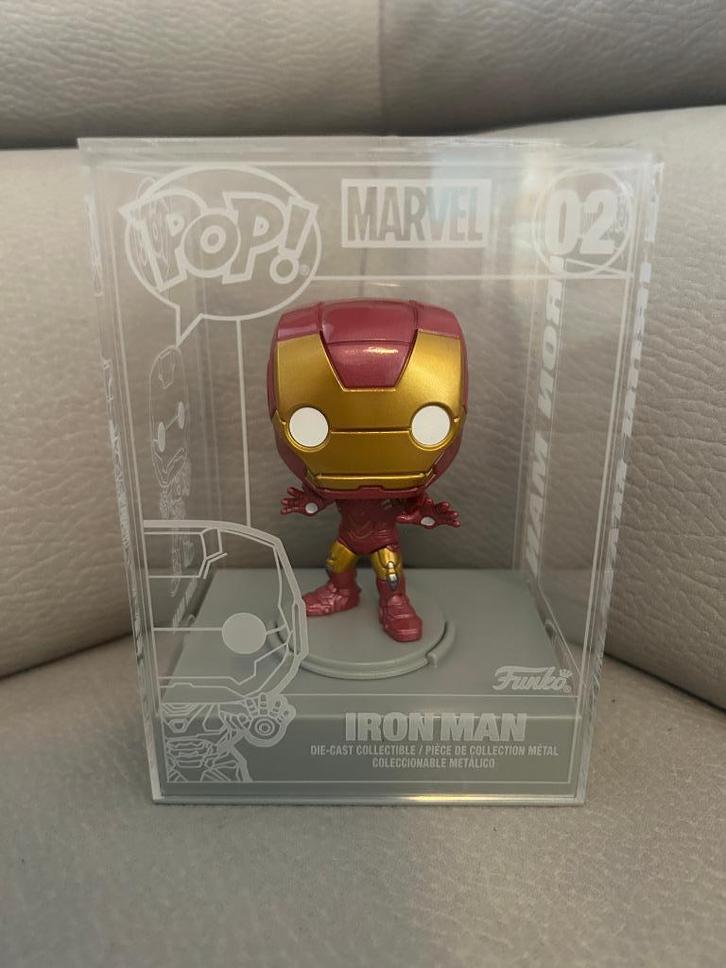 Prachtige Iron Man 02 spuitgegoten metalen verzamelfiguur, Kinderen en Baby's, Speelgoed | Actiefiguren, Zo goed als nieuw, Ophalen of Verzenden