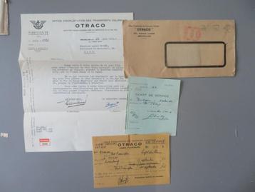 1953 Congo | Documents belges | Otraco Transports Coloniaux, Gravure, 1940 à 1960, Envoi, Étranger