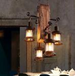 industriele kroonluchter olie-lantaarn hanglamp vintage lamp, Huis en Inrichting, Lampen | Hanglampen, Nieuw, Ophalen of Verzenden