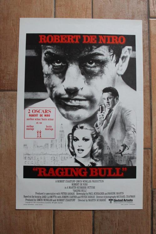filmaffiche Raging Bull 1980 Robert De Niro filmposter, Verzamelen, Posters, Zo goed als nieuw, Film en Tv, A1 t/m A3, Rechthoekig Staand