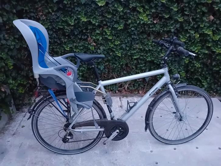 Heren fiets met kinderzit inbegrepen !, Fietsen en Brommers, Fietsen | Heren | Herenfietsen, Zo goed als nieuw, Gazelle, Ophalen