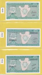 BURUNDI - LOT BILJETTEN (12 stuks), Postzegels en Munten, Bankbiljetten | Afrika, Setje, Ophalen of Verzenden, Burundi