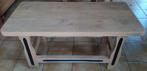 Table basse en bois massif style rustique., 100 à 150 cm, Comme neuf, Enlèvement, Rectangulaire