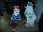 2 GROOTE KABOUTERS IN PVC, Antiek en Kunst, Curiosa en Brocante, Ophalen