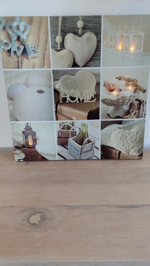 Canvas met verlichting, Huis en Inrichting, Woonaccessoires | Wanddecoraties, Ophalen of Verzenden
