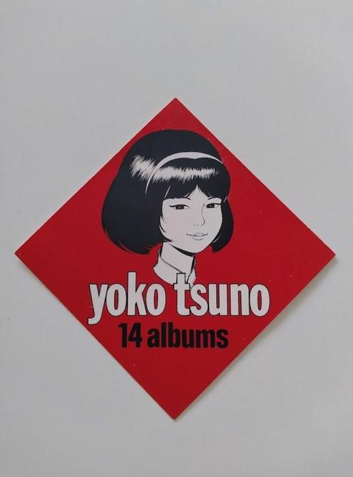 Vintage Ruitvormige Sticker - Yoko Tsuno - 14 albums, Verzamelen, Stickers, Nieuw, Strip of Tekenfilm, Ophalen of Verzenden