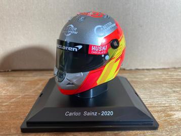  Carlos Sainz 2020 helm 1:5 Spark Mclaren Formule 1 helmet beschikbaar voor biedingen