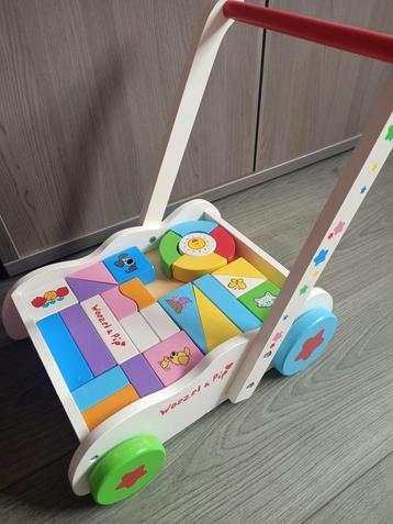 Chariot de randonnée avec blocs Woezel et Pip, Enlèvement, Utilisé, Jouet à Pousser ou Tirer