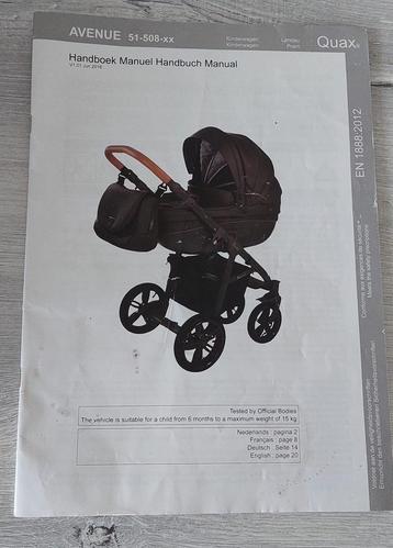 poussette Quax Avenue avec Maxi cosi, Enlèvement, Comme neuf, Poussette