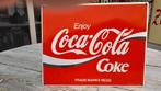 Emaille Coca-Cola  bord 50 cm op 40cm, Verzamelen, Merken en Reclamevoorwerpen, Ophalen, Zo goed als nieuw