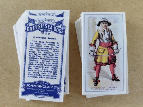 British Sea Dogs complete set 50 chromos zeemannen REPRO, Verzamelen, Foto's en Prenten, Zo goed als nieuw, Overige onderwerpen