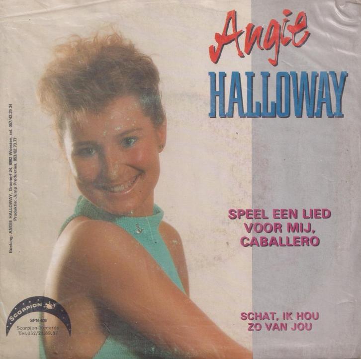 Angie Halloway – Speel een lied voor mij, Caballero - Single, CD & DVD, Vinyles Singles, Utilisé, Single, En néerlandais, 7 pouces
