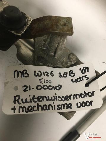 Mercedes W126 3.8 1981 Ruitenwissermechanisme met motor beschikbaar voor biedingen
