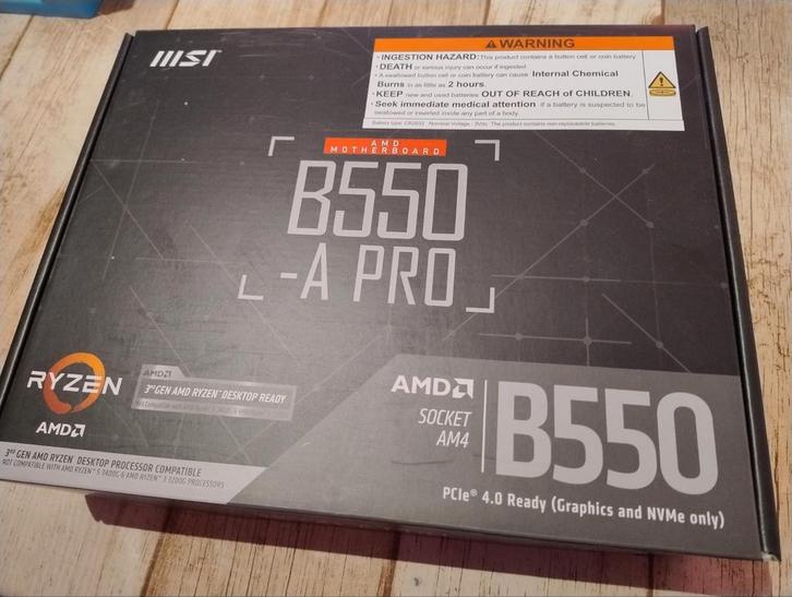 MSI B550-A PRO, Computers en Software, Moederborden, Zo goed als nieuw, AMD, DDR, Ophalen