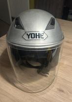 Zilverkleurige YOHE motorhelm – maat M, Motoren, Overige merken, M, Ophalen of Verzenden, Integraalhelm