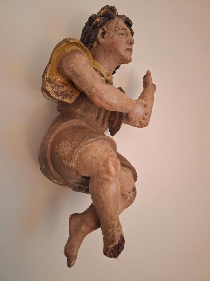 Gotische engel, Antiek en Kunst, Antiek | Religieuze voorwerpen, Ophalen of Verzenden