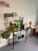 Vintage verrijdbaar bijzettafeltje, Huis en Inrichting, Ophalen, Overige materialen, Vintage, Zo goed als nieuw