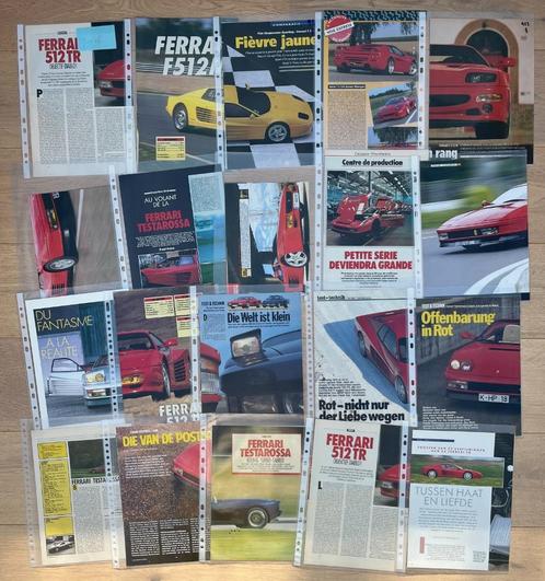 FERRARI TESTAROSSA - ARTIKELS, Boeken, Auto's | Folders en Tijdschriften, Ferrari, Ophalen of Verzenden