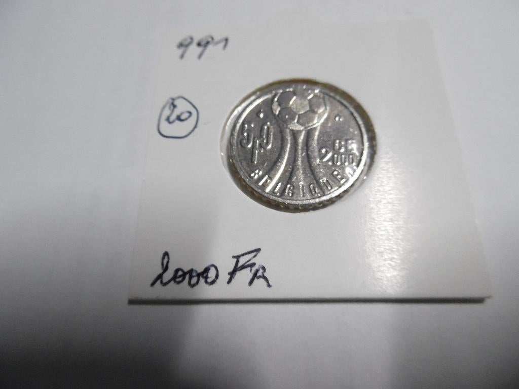 50 fr Belgique voetbal, Ophalen of Verzenden, Losse munt