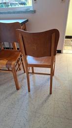 4 Retro keukenstoelen. Jaren 60, Ophalen, Gebruikt, Hout, Retro