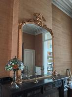 Goud geschilderde spiegel, Antiquités & Art, Antiquités | Miroirs, 100 à 150 cm, 150 à 200 cm, Enlèvement