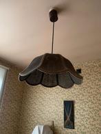 Vintage hanglamp in riet, Huis en Inrichting, Ophalen of Verzenden, Zo goed als nieuw