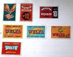 Lot van 7 etiketten van luciferdoosjes "WELTA" tabak, Ophalen of Verzenden