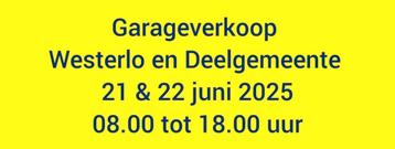 Garageverkoop Westerlo en Deelgemeente 21-22 juni 2025 beschikbaar voor biedingen